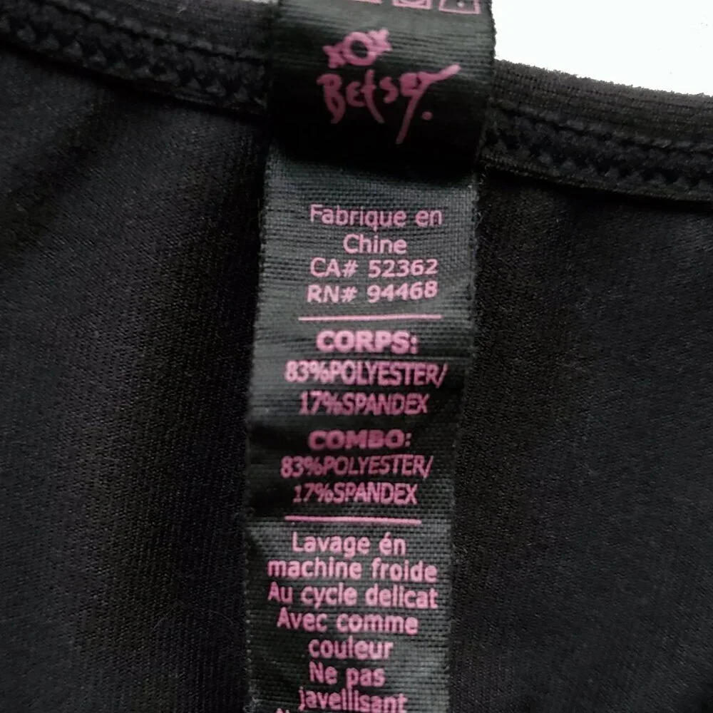 Betsey Johnson Performance Sports Bra Yoga Workout Racerback Top Size S - Picture 9 of 13